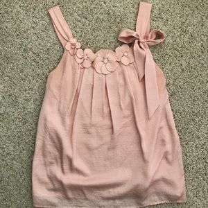 LOFT blush dress top, size small